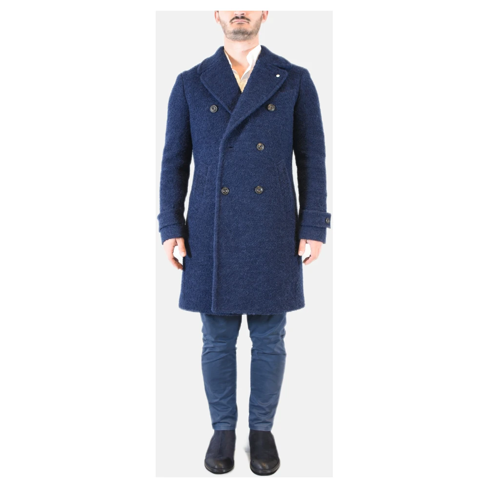 L.b.m. 1911 Dubbelbreasted Teddy Jas van Wol Blue Heren