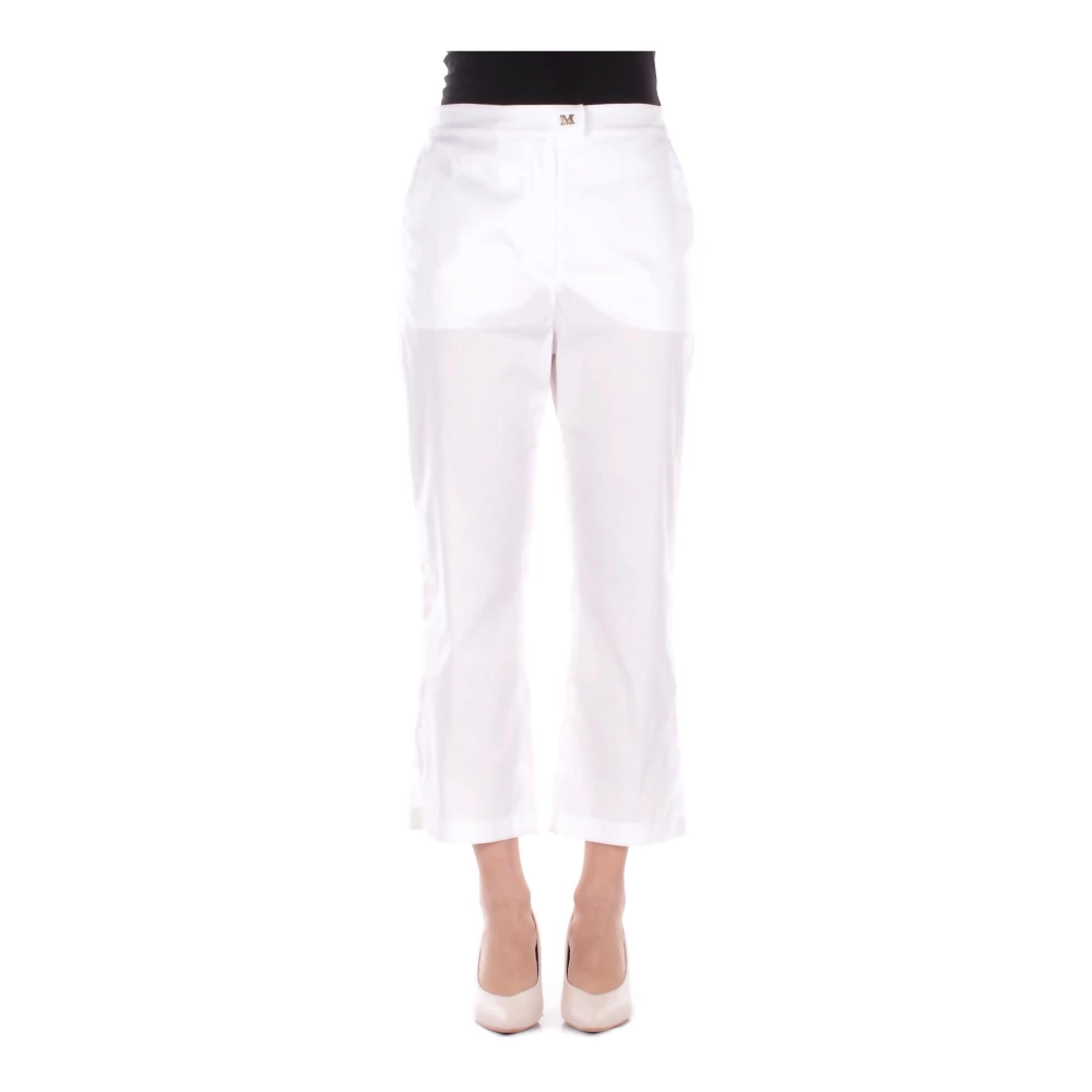 Max Mara Women's White Cropped Trousers, S, Cropped Trousers