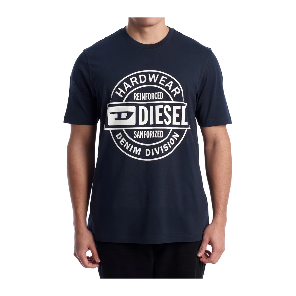 Diesel Herr Blå Toppar S, Bomull, T-Shirts