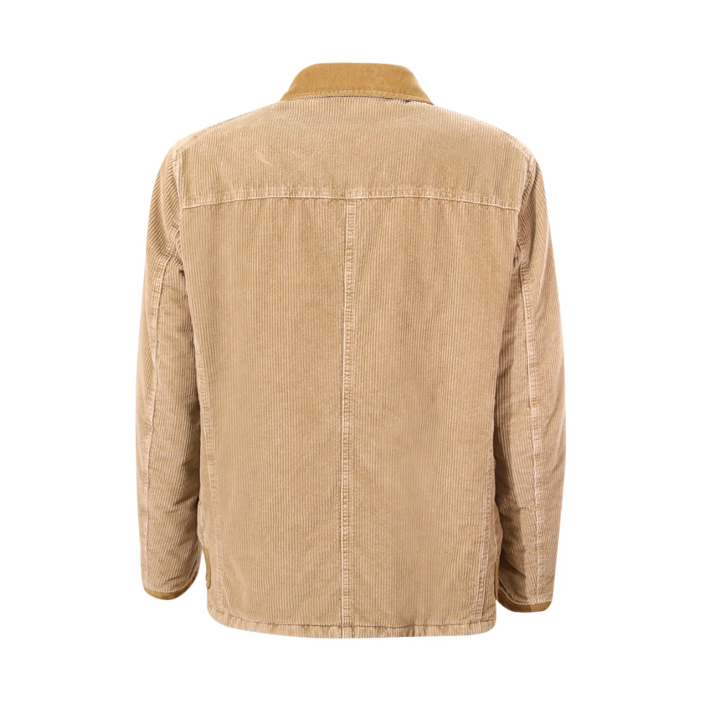 Fay Beige Katoenen Jas met Zakken Beige Heren