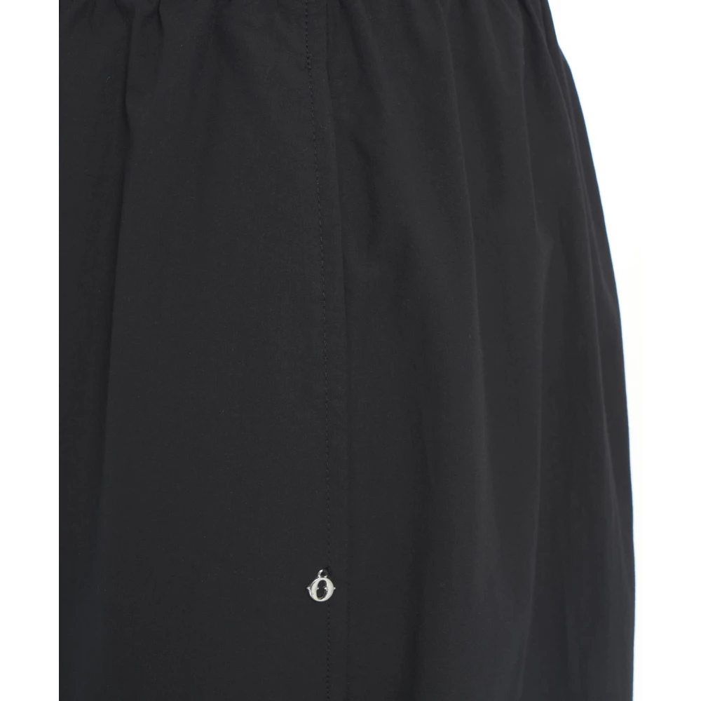 Ottod'Ame Zwarte katoenen culottes damesbroek Black Dames