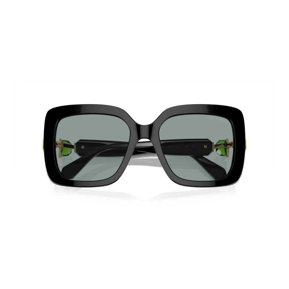 Swarovski Black Sunglasses, Female, 55 Mm, Sk6001 Sunglasses