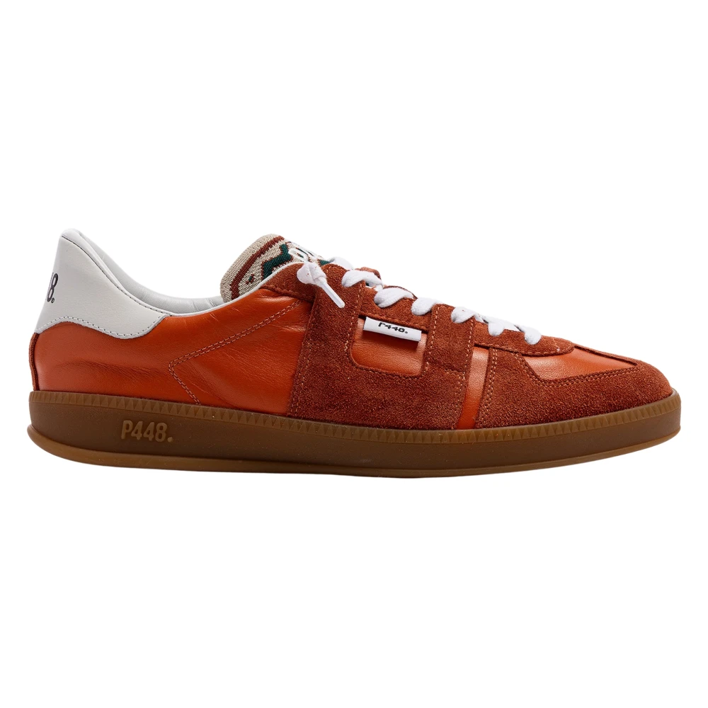 P448 Men's Red Sneakers, 6 Uk, Monza Waves