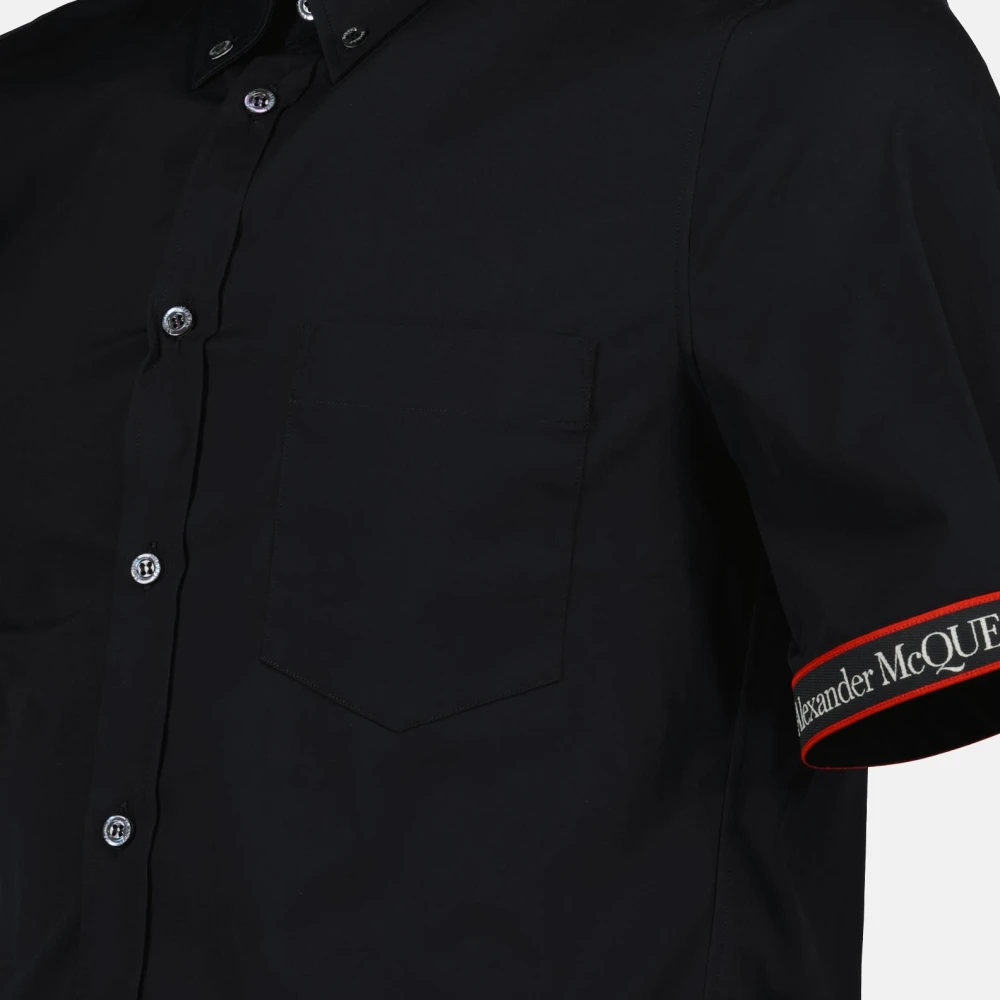 alexander mcqueen Klassiek Logo Overhemd Black Heren