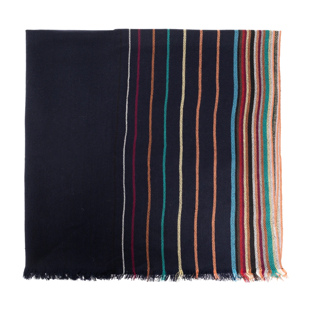 Paul Smith Homme Bleu - Écharpe En Laine - Accessoires - Taille: One Size