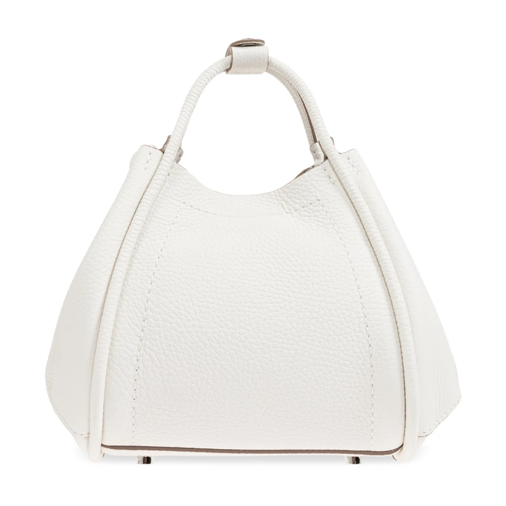 Max Mara Handtas Drummedmarinexs White Dames