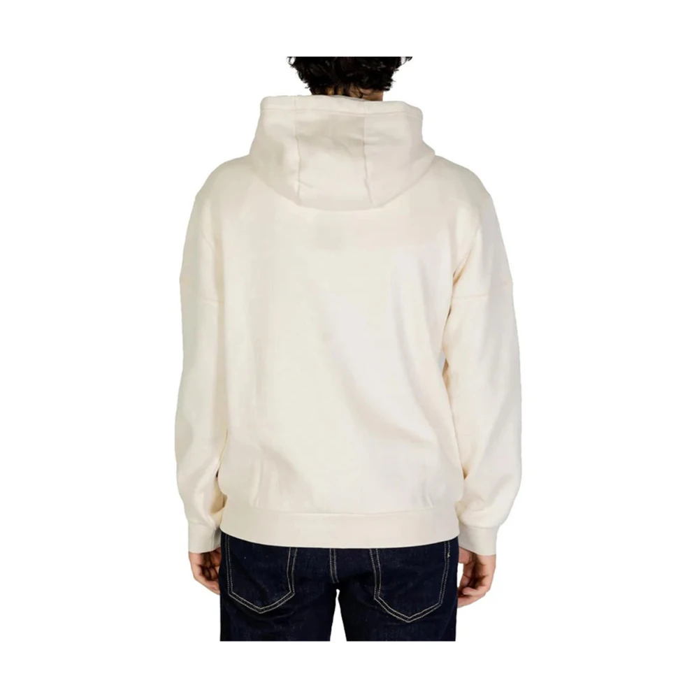 Emporio Armani EA7 Beige Zip Sweater Casual Sporty Look Beige Heren