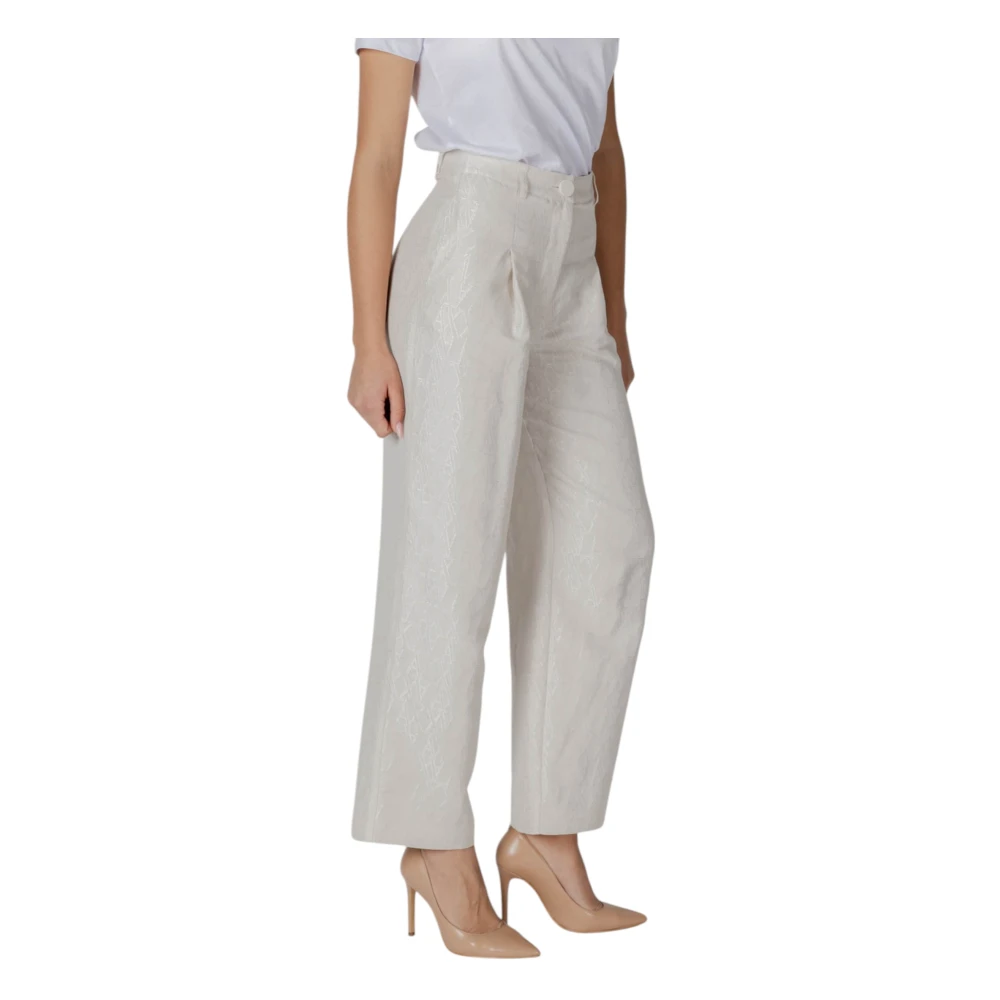 Armani Exchange Palace Broek Collectie voor Vrouwen Beige Dames