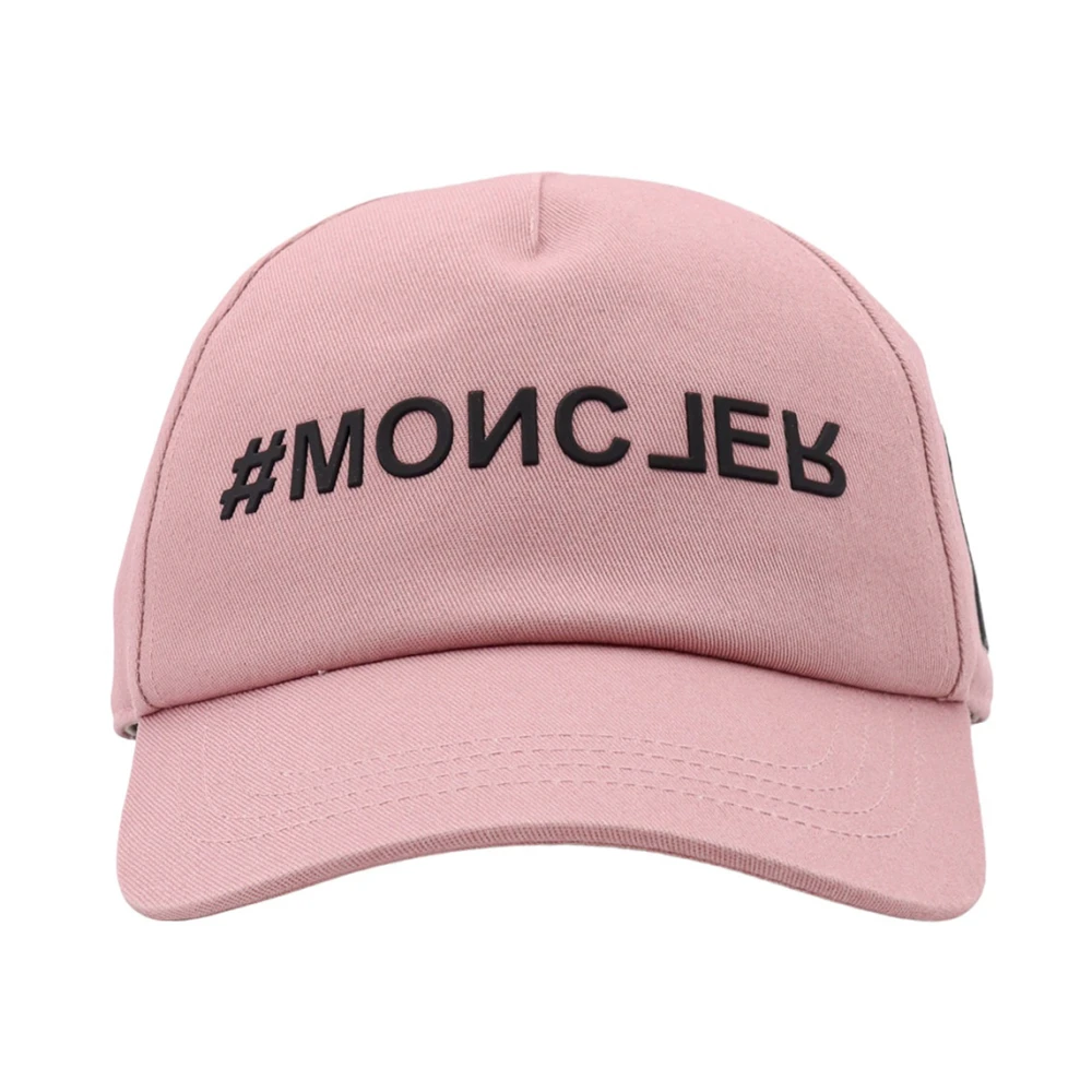 Moncler Katoenen Day-namic Hoed met Logo Patch Pink Heren