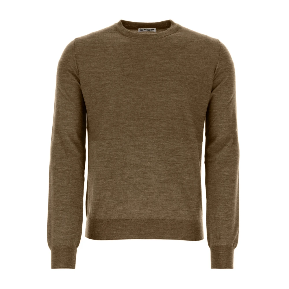 Jil Sander Wollen Pullover Trui Brown Heren