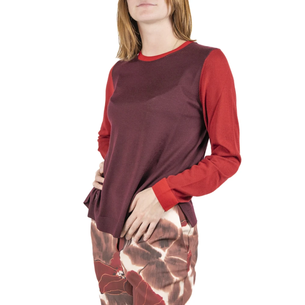 Maliparmi Stijlvolle Gebreide Top Aw24 Collectie Red Dames