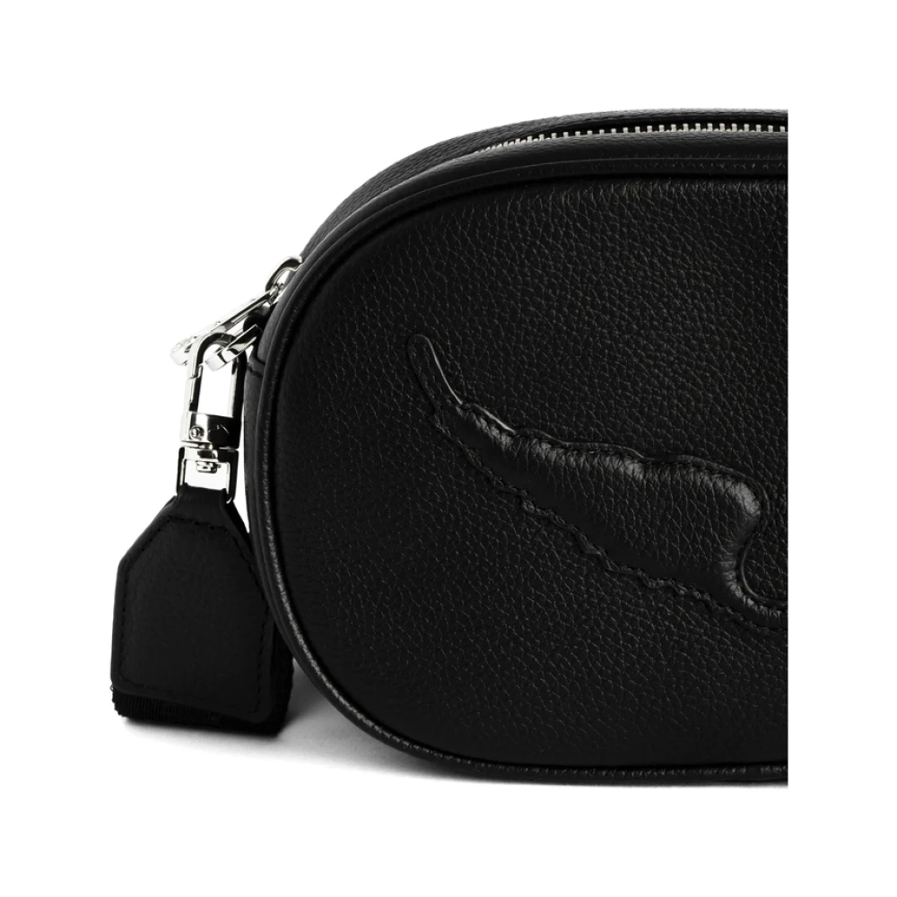 Zadig & Voltaire Zwarte Crossbody Tas met Afneembare Pouch Black Dames