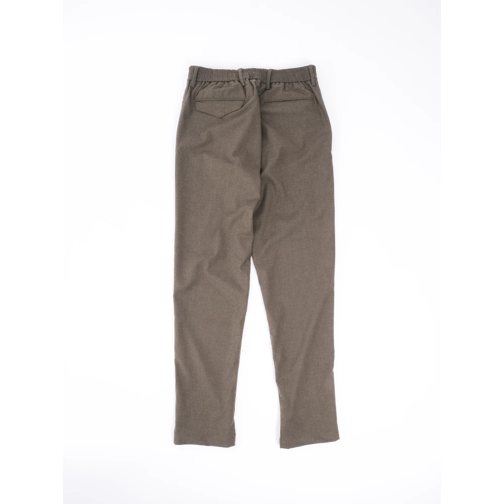 White Sand Luxe wol touch broek Green Heren