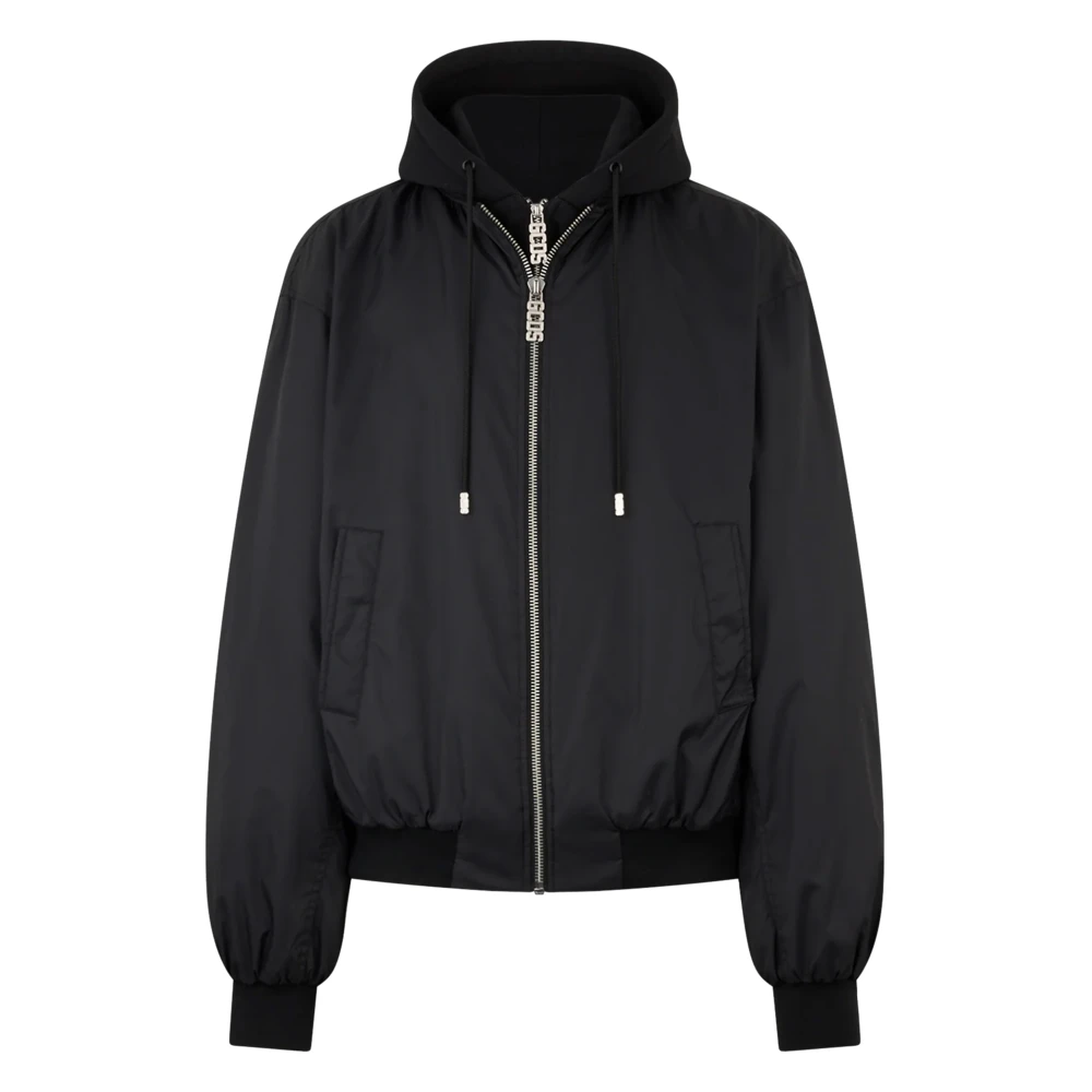 Gcds Zwarte Hooded Bomberjas Black Heren