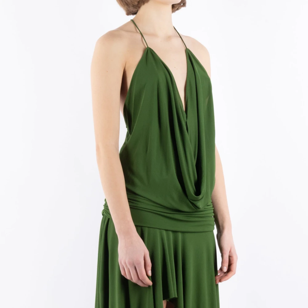 Acne Studios Donkergroene Jurk Green Dames