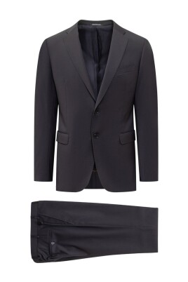 robe-grise-foncee-a-boutonnage-simple