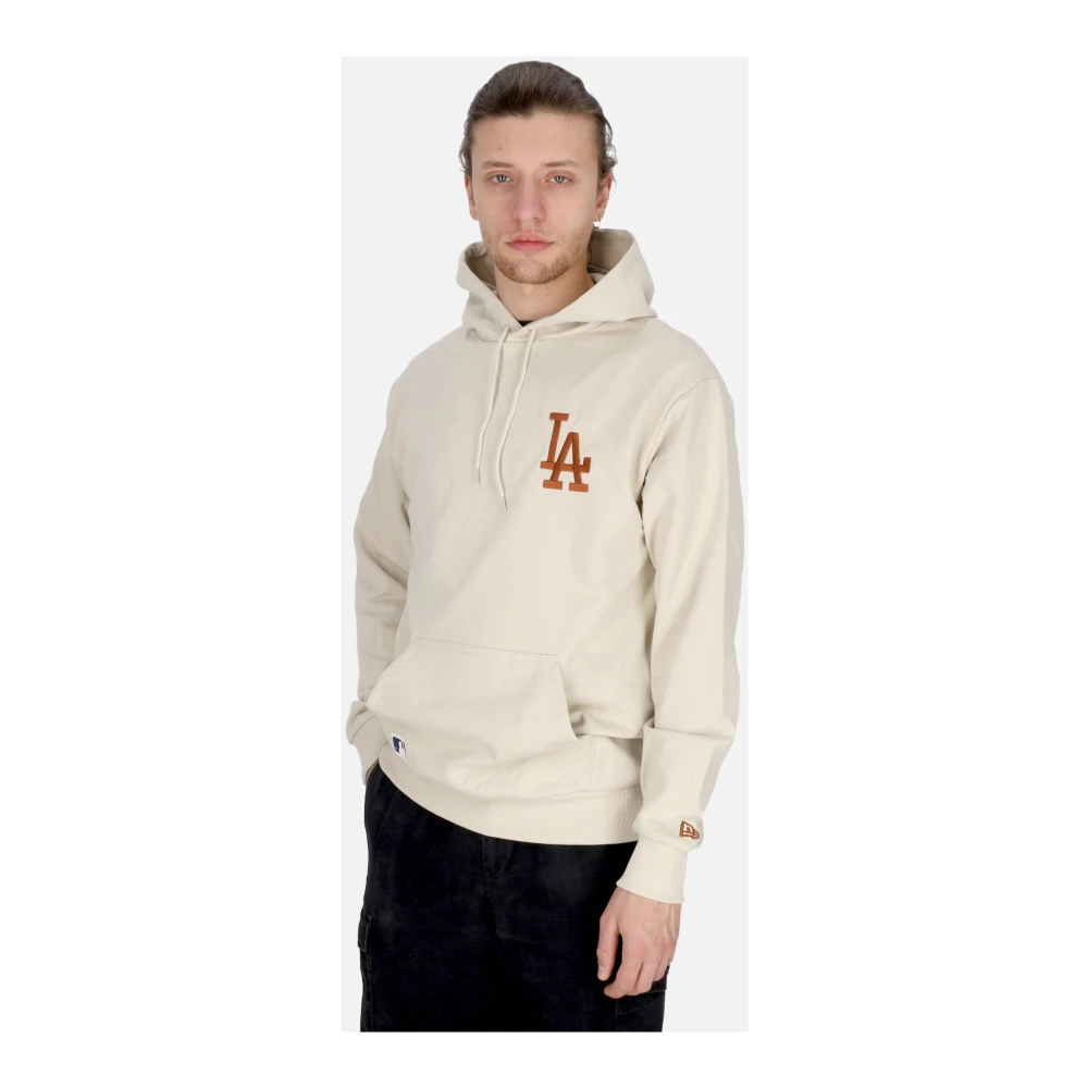 new era MLB League Essentials Oversize Hoodie Beige Heren