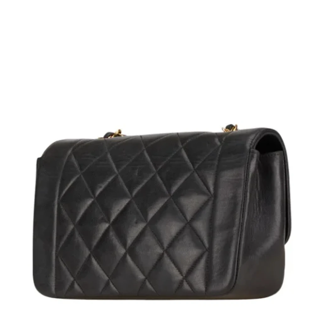 Chanel Vintage Pre-owned Leather shoulder-bags Black Dames