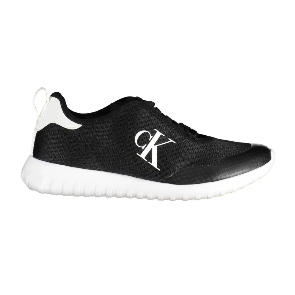 Calvin Klein Men's Black Sneakers With Sports Shoe Style