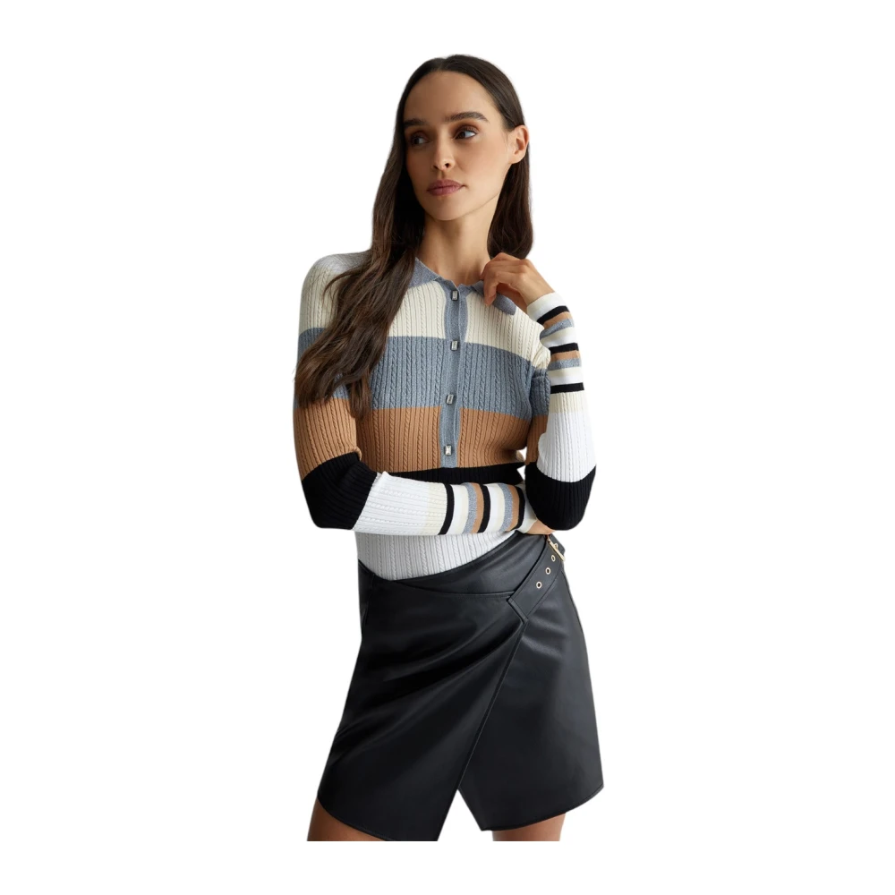 Liu Jo Stijlvolle Gebreide Top Multicolor Dames