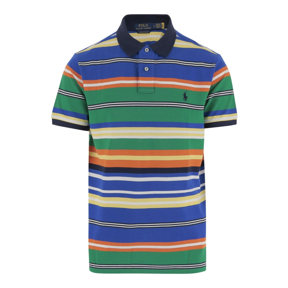 Polo Ralph Lauren Gestreept katoenen poloshirt met logo Multicolor Heren