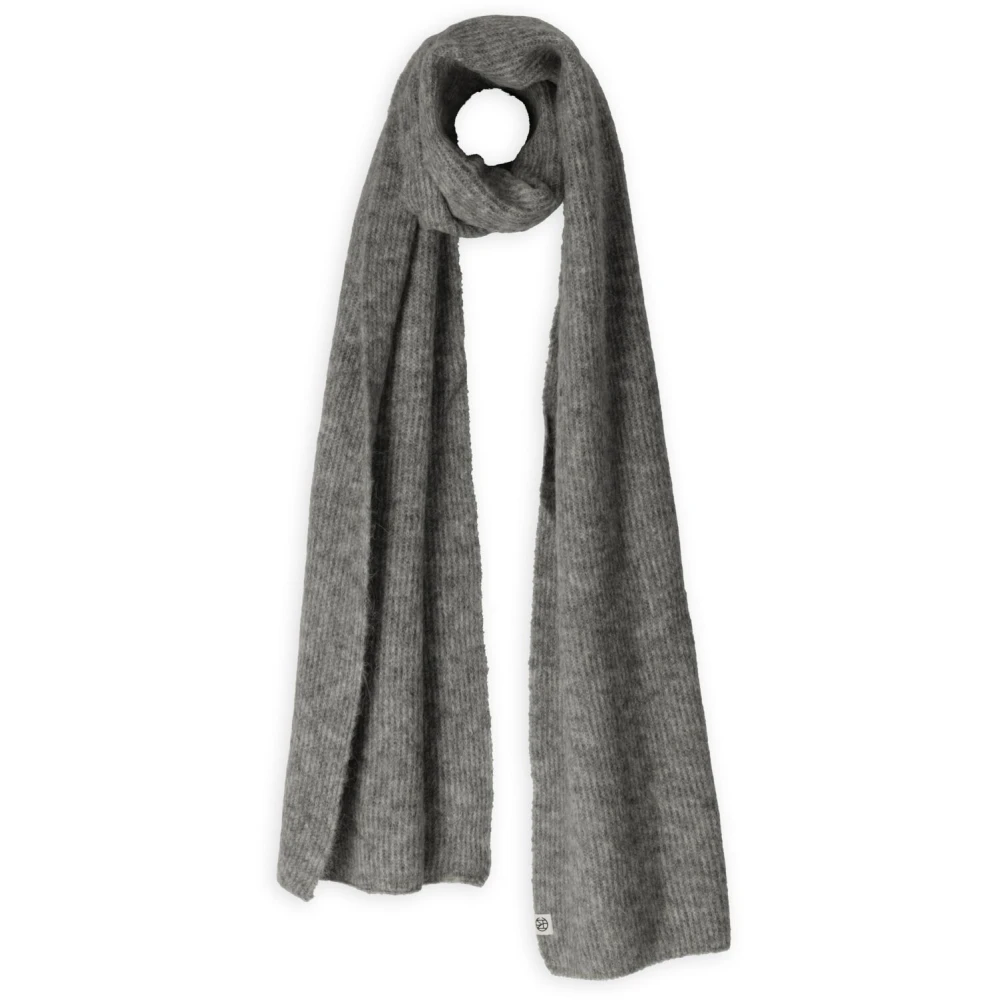 Moss copenhagen Iconische antraciet sjaal voor elegante outfits Gray Dames