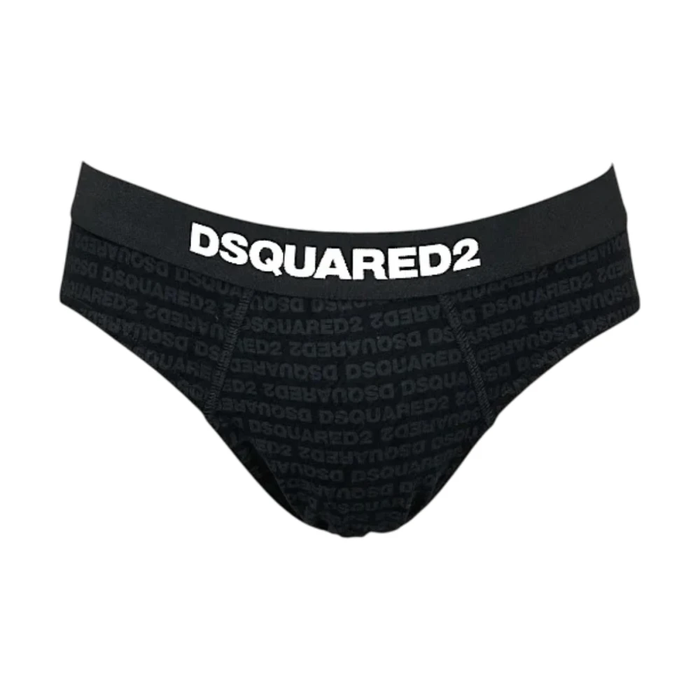Dsquared2 Men's Black Logo Briefs - Underpants - L - Underwear