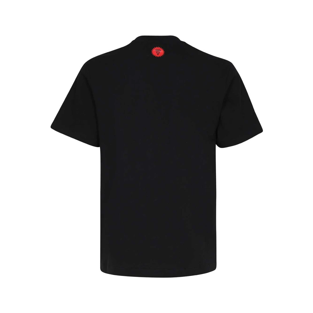 Icecream Katoenen T-shirt met Front Print Black Heren
