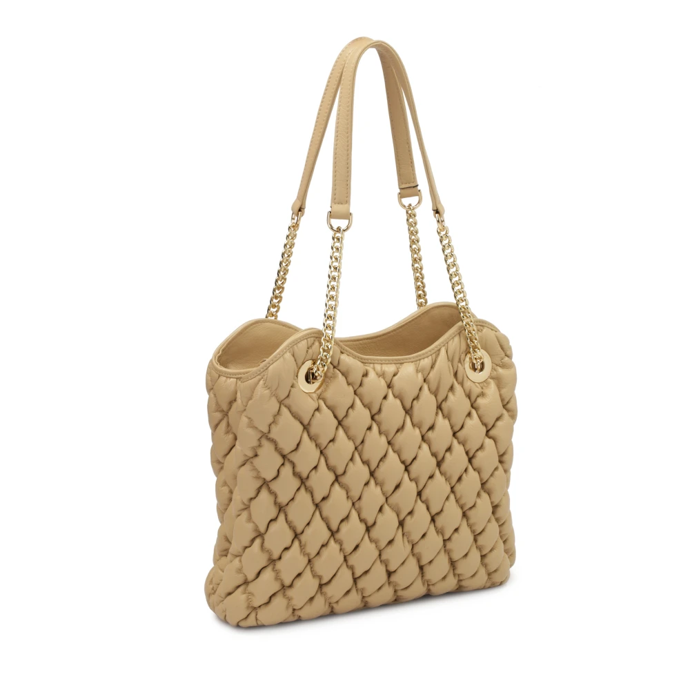Kazar Beige zachte gewatteerde leren handtas Beige Dames