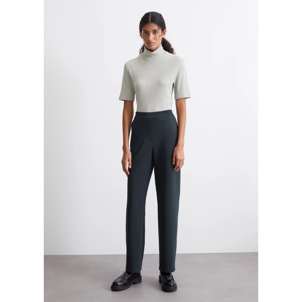 Marc O'Polo Reguliere chino-stijl jerseybroek Gray Dames