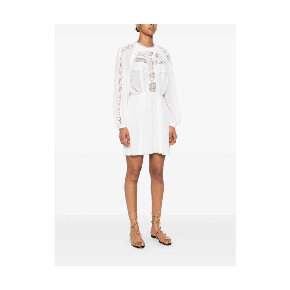 IRO Witte Jurk met Knoopmanchet White Dames
