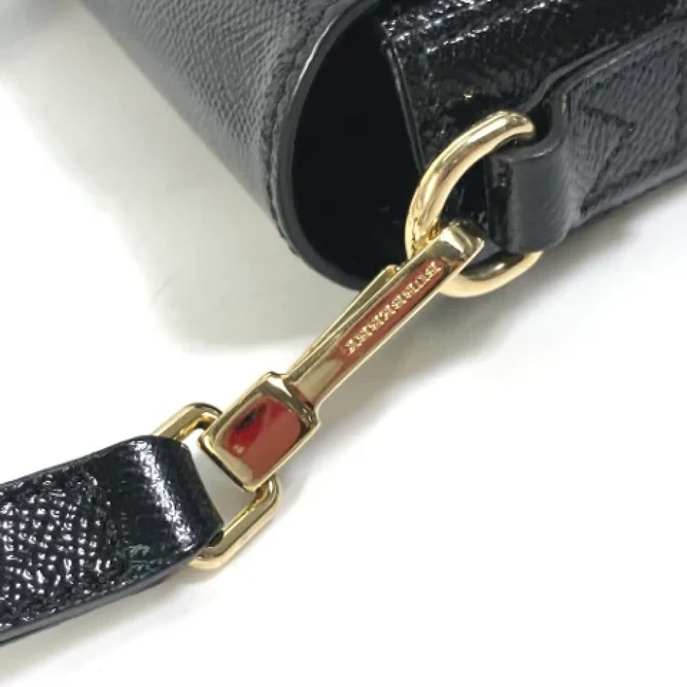 Burberry Vintage Pre-owned Leather shoulder-bags Black Dames