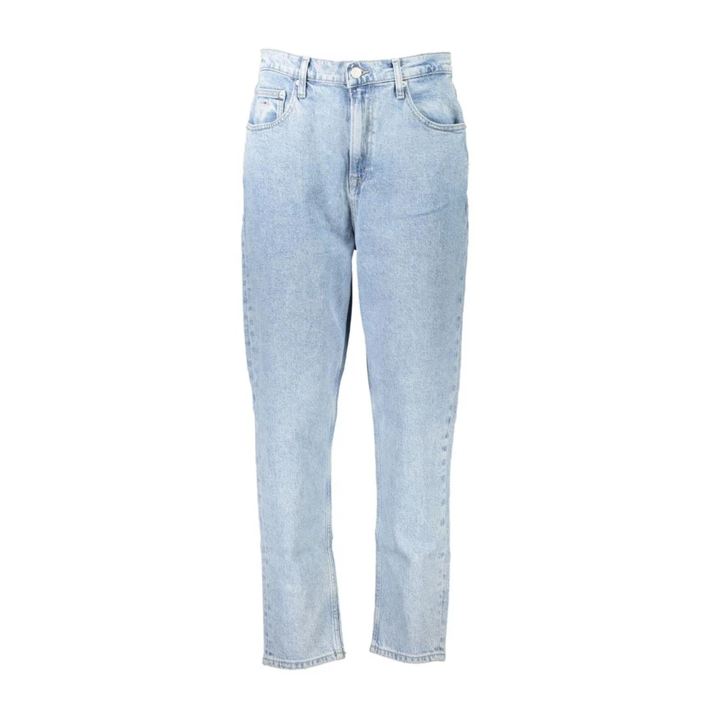 Tommy Hilfiger Hoge Taille Tapered Katoenen Jeans Blue Dames