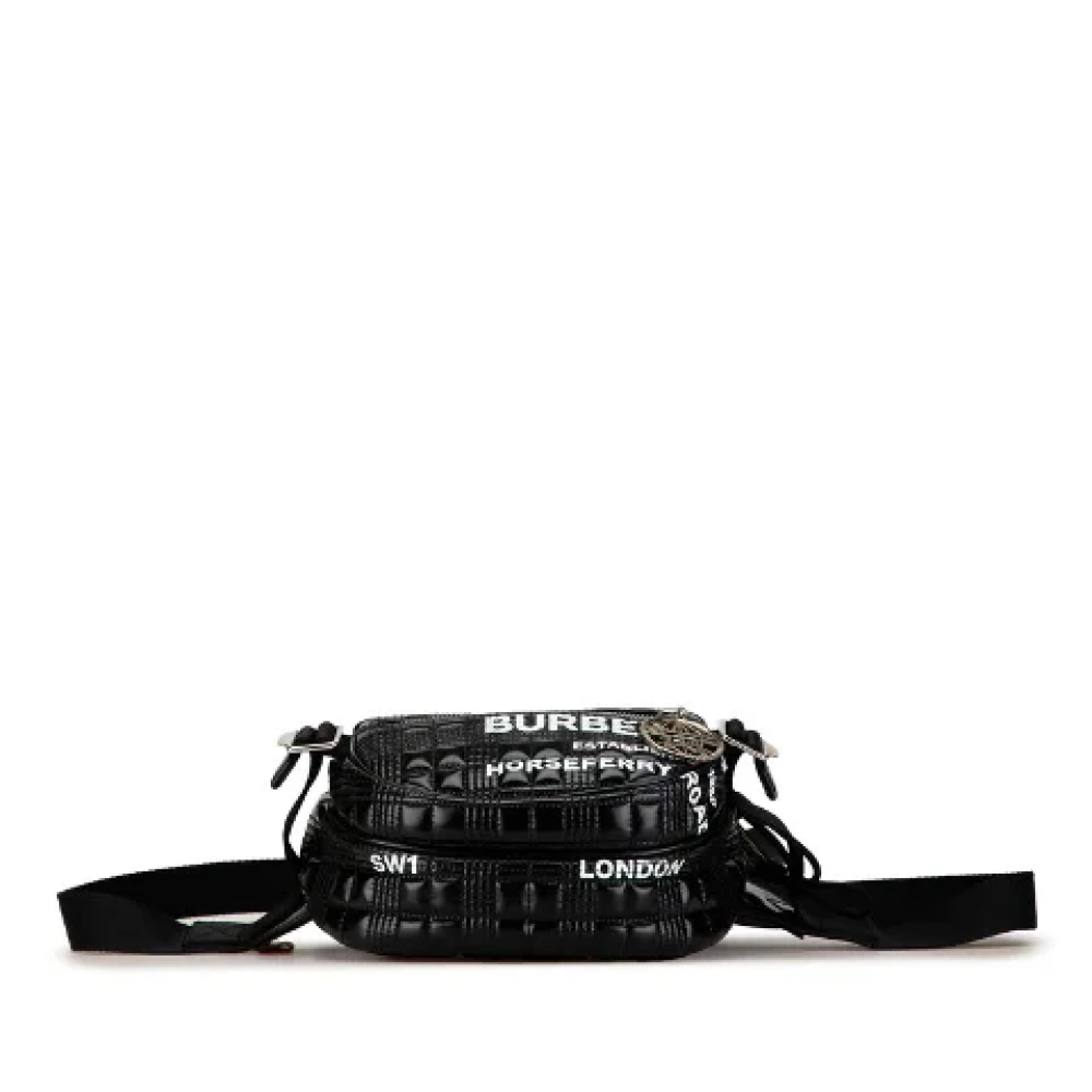 Burberry Vintage Pre-owned Leather shoulder-bags Black Heren