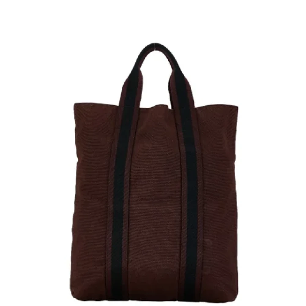Hermès Vintage Pre-owned Cotton handbags Black Dames