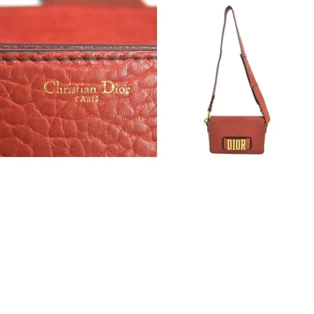 Dior Vintage Pre-owned Fabric dior-bags Red Dames