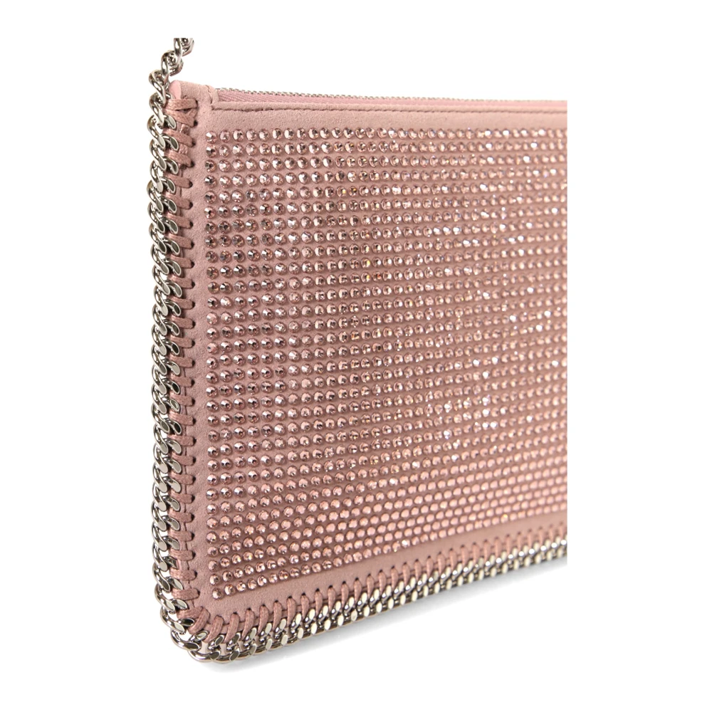 Stella Mccartney Roze Kristal Clutch Tas Pink Dames