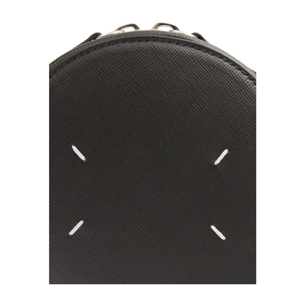 Maison Margiela Zwarte leren crossbody tas Black Dames
