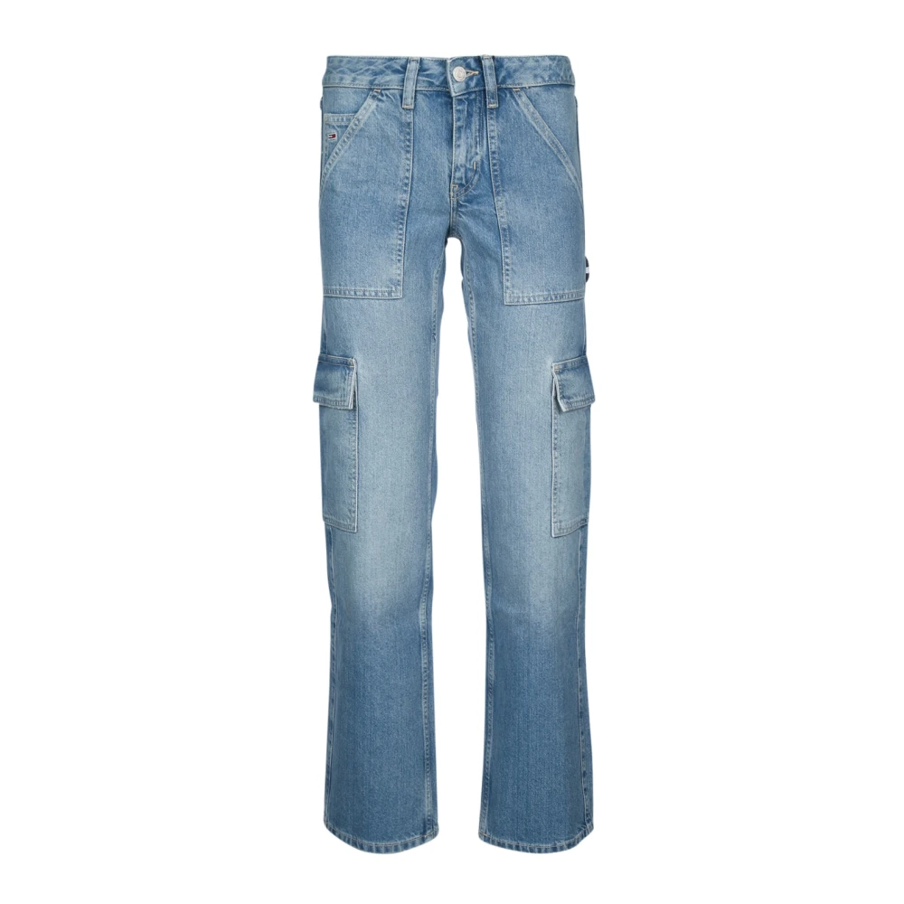Tommy Jeans Casual Denim Broek Blue Dames