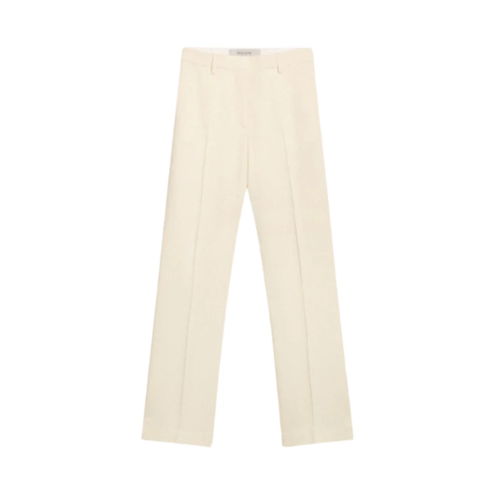 Golden Goose Witte Wollen Maatwerkbroek White Dames