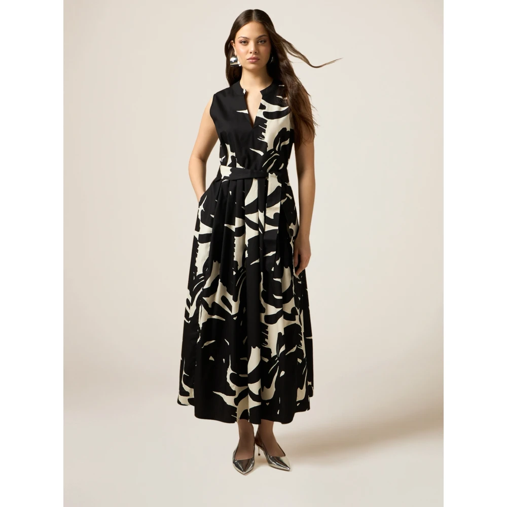 Oltre Mouwloze jurk van katoen Multicolor Dames