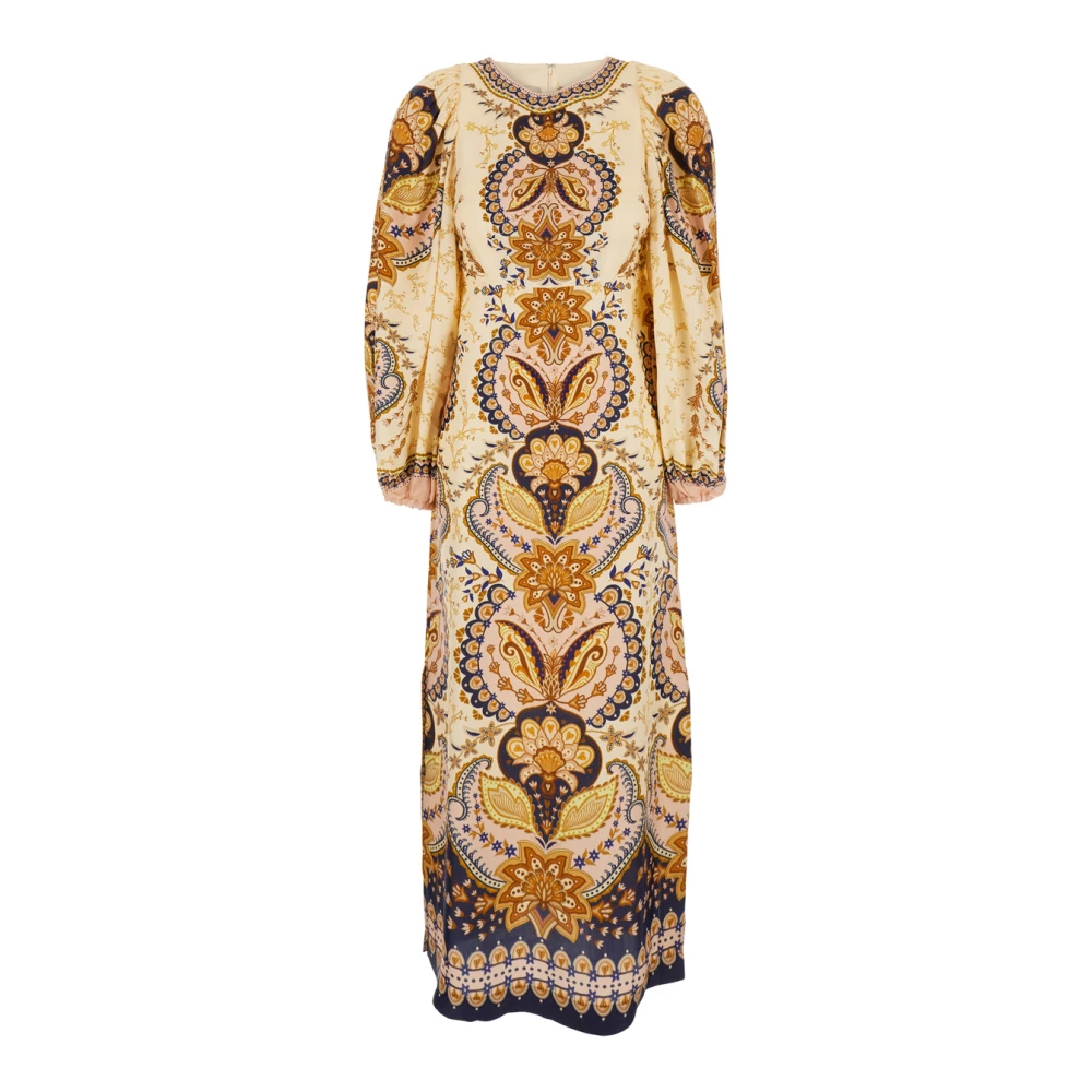 Farm Rio Boho Bloemen Lange Jurk Multicolor Dames