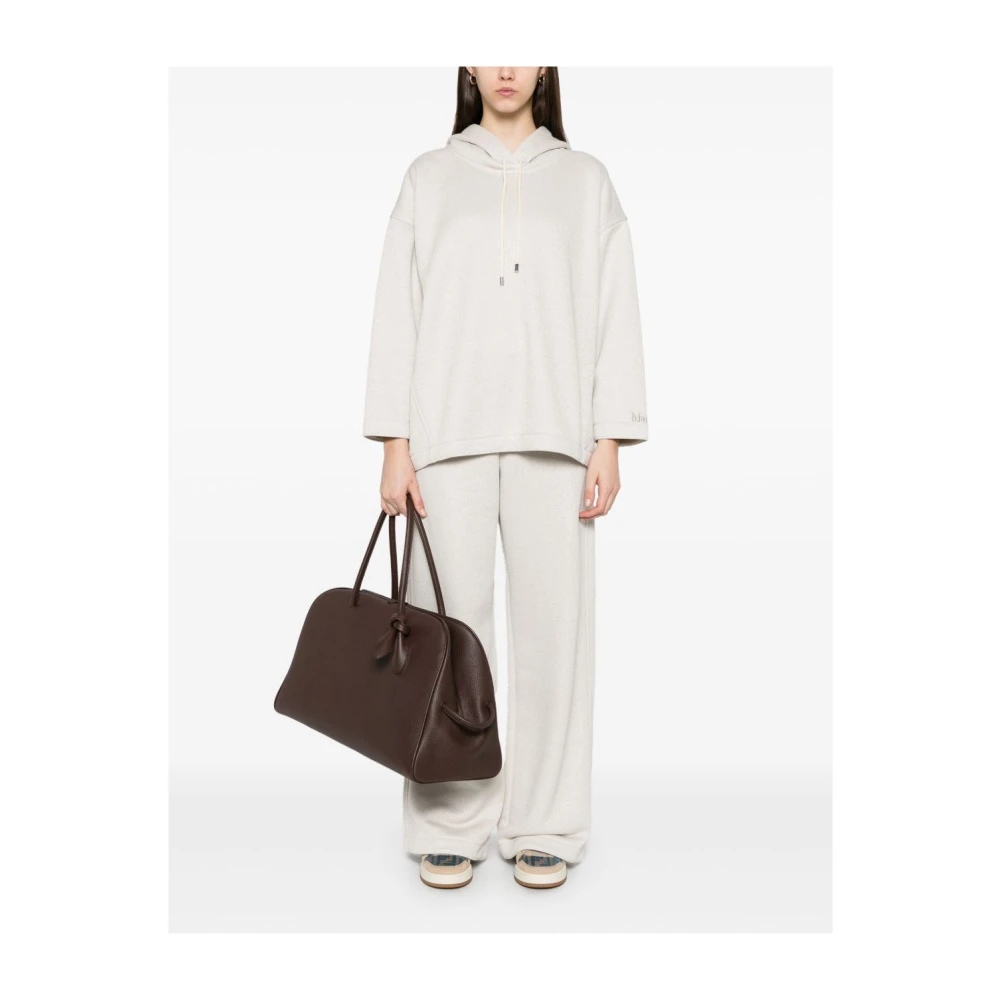 Max Mara Beige Trui met Lurex Details Beige Dames