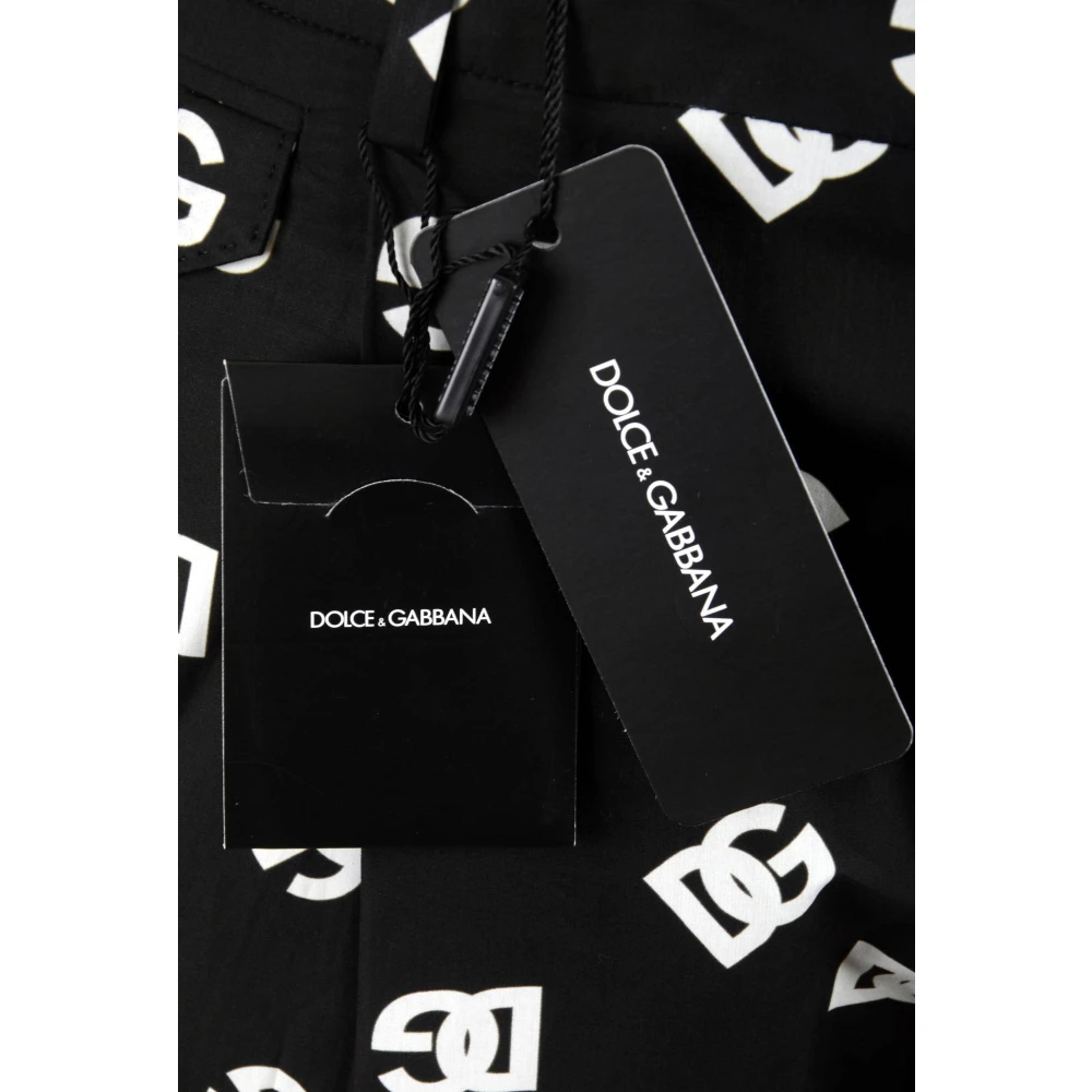 Dolce & Gabbana Logo Print Heren Broek Black Heren