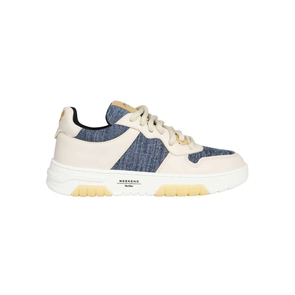 Weekend Max Mara Katoenmix Lage Sneakers Dames Schoenen Veelkleurig Multicolor