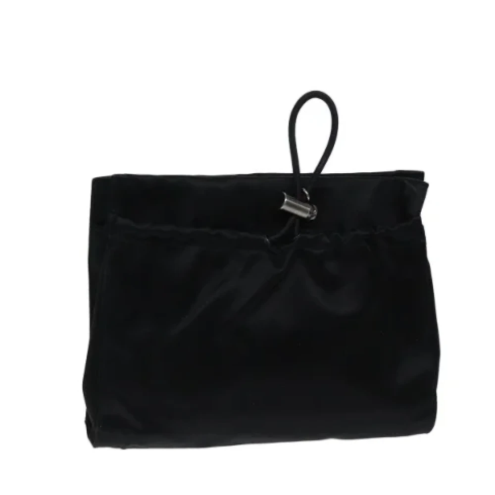 Prada Vintage Pre-owned Leather pouches Black Dames