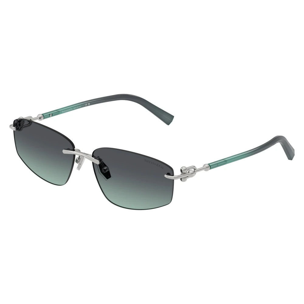Tiffany Unisex Silver Tf3114 60012G Sunglasses Metal Geometric Normal Nuanced - Image 3