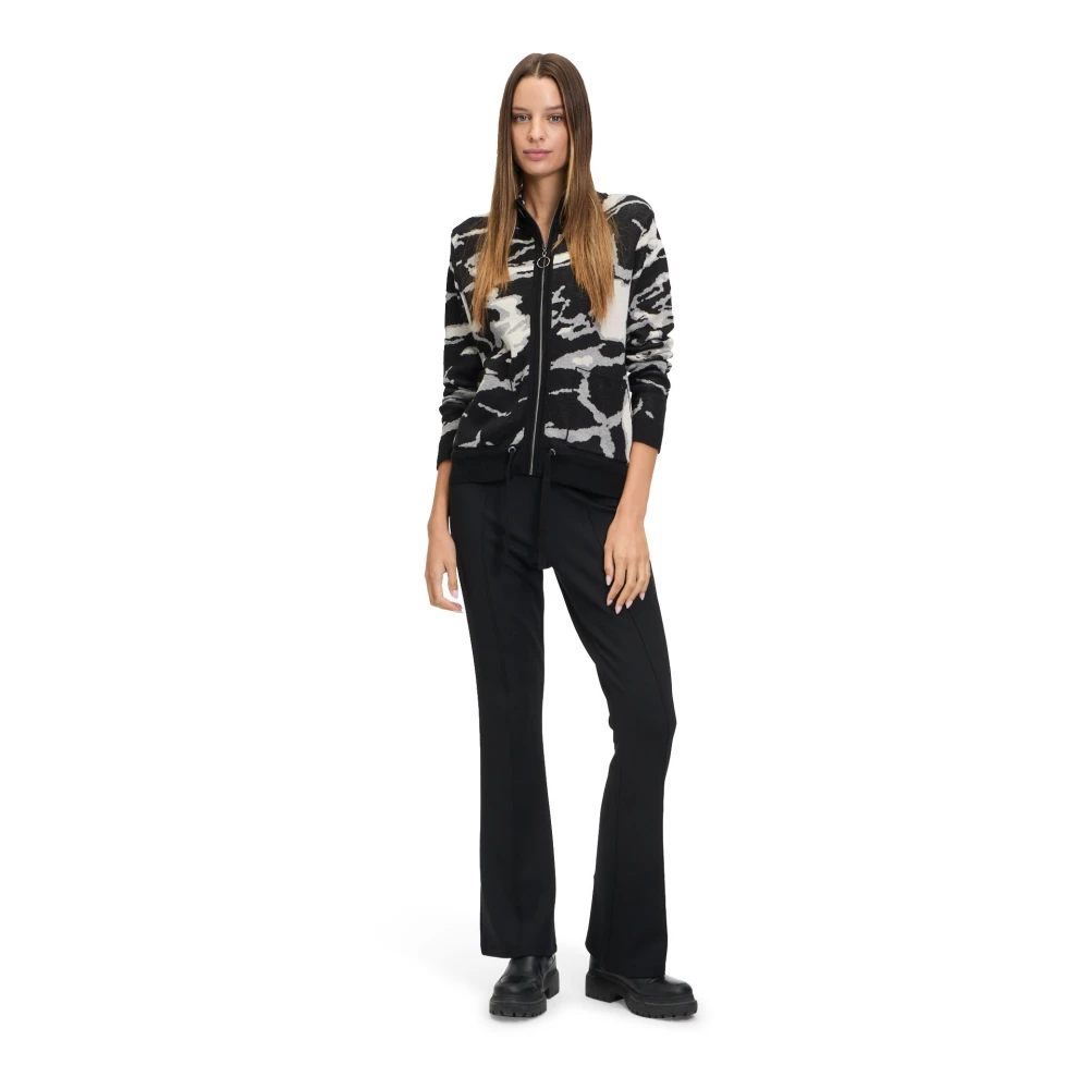 Betty Barclay Grafische Jacquard Ritsvest Black Dames