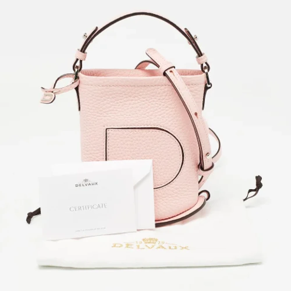 Delvaux Pre-owned Leather handbags Pink Dames