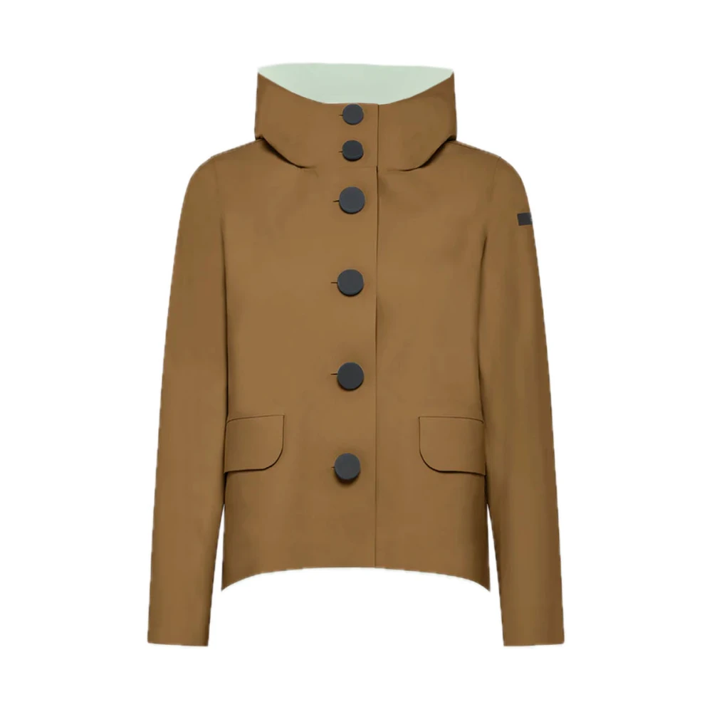 RRD Color Hood Jacket Brown Dames
